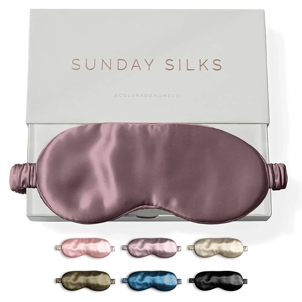 Mauve Satin Sleep Mask - Luxurious Women’s Eye Mask
